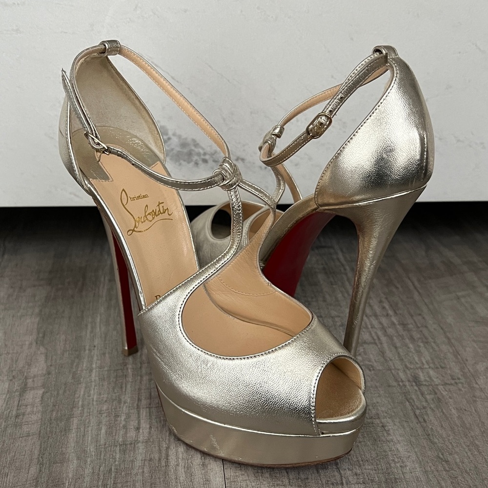 COPY - Christian Louboutin Alminalta 150 Nappa Laminata Heels